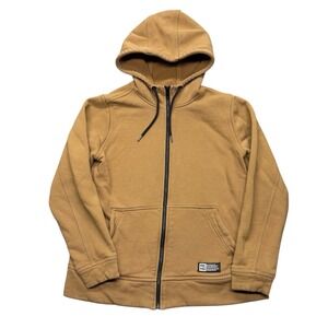 Alaskan Hardgear Duluth Trading Hoodie Mens M Brown Full Zip Sweatshirt Jacket
